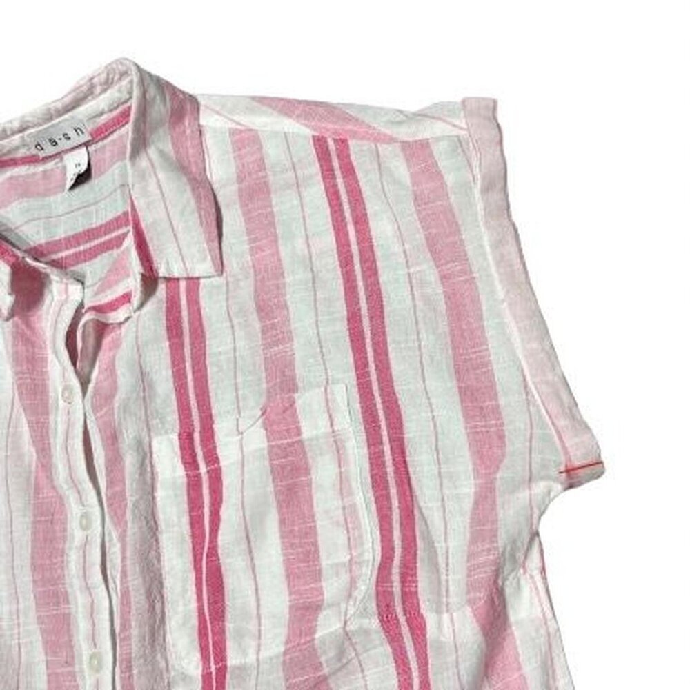 Women's Linen Button-Up Casual Shirt